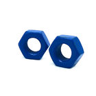 Ss304/316ステンレス鋼の重い六角形のナット亜鉛は青いTelfon DIN933をめっきしました