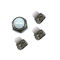 OEM Stainless Steel Nuts SS304 / 316 Hexagon Domed White Nylon Cap Nuts