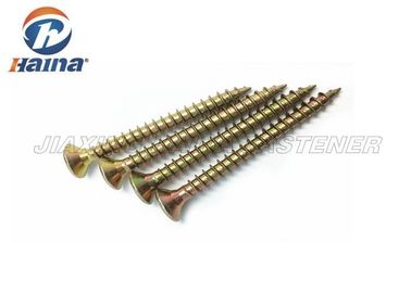 DIN7505 5X30mm PoziドライブCskのヘッド セルフ・タッピングねじ黄色い亜鉛は30MMの長さをめっきしました