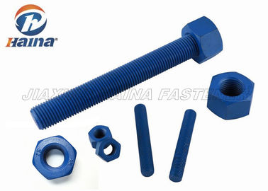 ASTM A193 B7 B7Mの炭素鋼は十分に棒のナットに散りばめるボルトおよびナットを通した