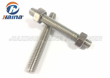 DIN976 DIN975 A2のステンレス鋼304の316のすべての完全な通されたロッド ボルトおよびナット