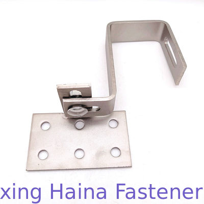 A4ステンレス鋼の太陽電池パネルの注文の取付けの調節可能なタイル屋根のホック