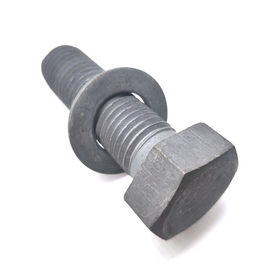 Grade 5.8 6.8 M24 M30 HDG Electric Power Hex Socket Head Bolt With Washer
